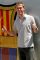 Александр Глеб на фоне эмблемы "Барселоны"